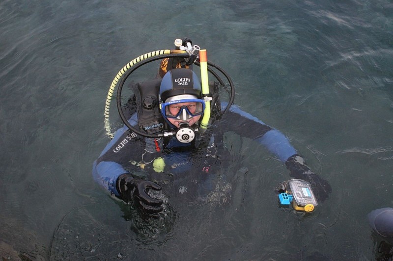 Tapolca kedvelt merülési helyszíne volt Olajos Lajosnak, akinek az emlékére a Malom-tóban most táblát helyeznek el a búvárok  Fotó: Nagy Lajos (archív)