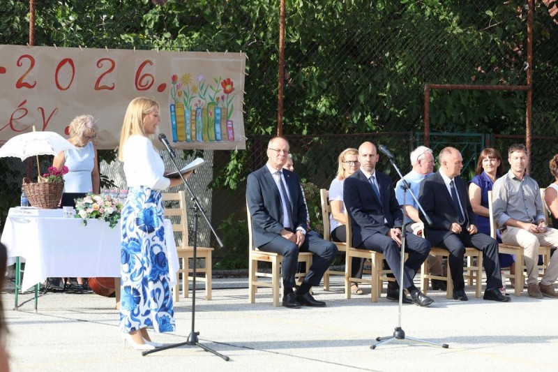 A pályázati támogatással megvalósult fejlesztéseket az ünnepélyes tanévnyitón mutatták be Fotó: Fülöp Ildikó