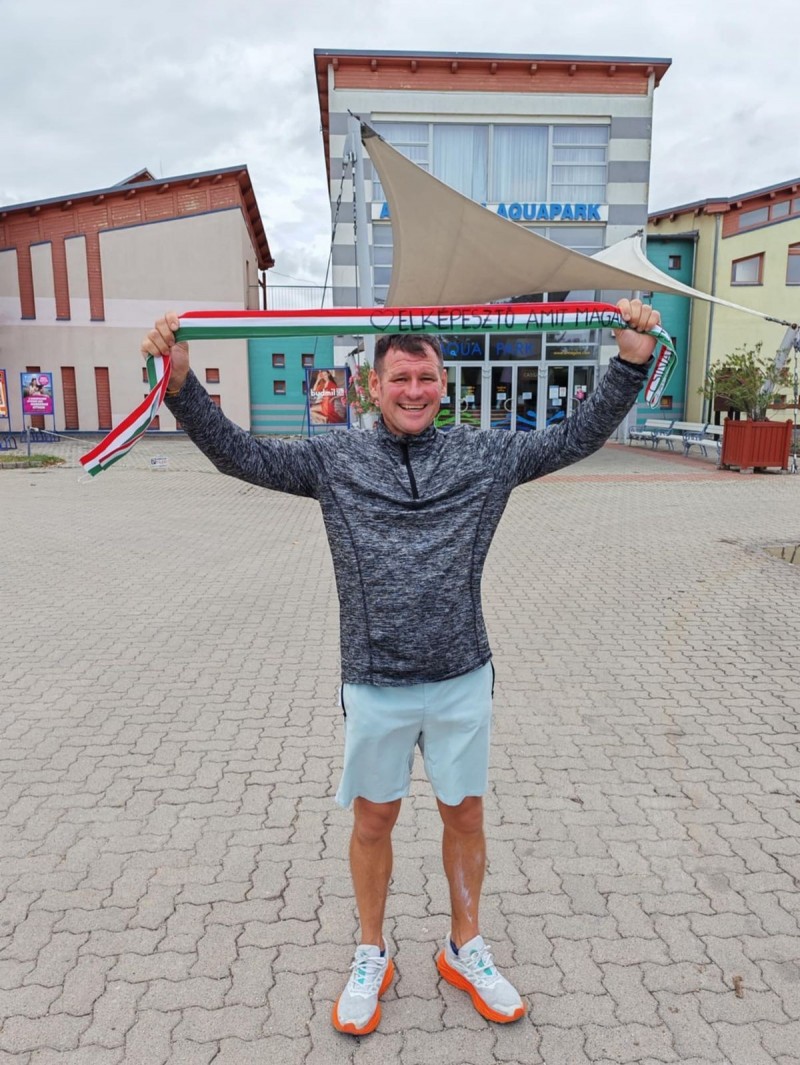 Marton József szeme előtt a cél lebegett végig Fotó: Facebook/NN Ultrabalaton