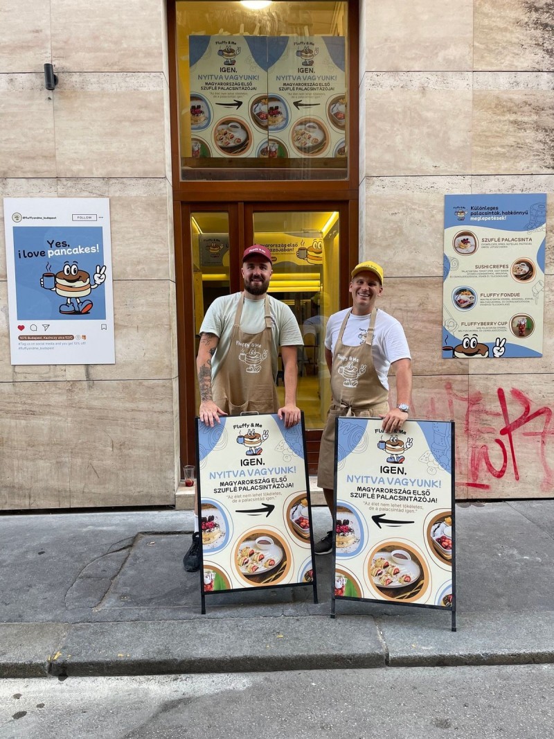 A Fluffy & me szufflé palacsintáiért mindenki rajong Forrás: Rózsavölgyi Gergő Facebook-oldala