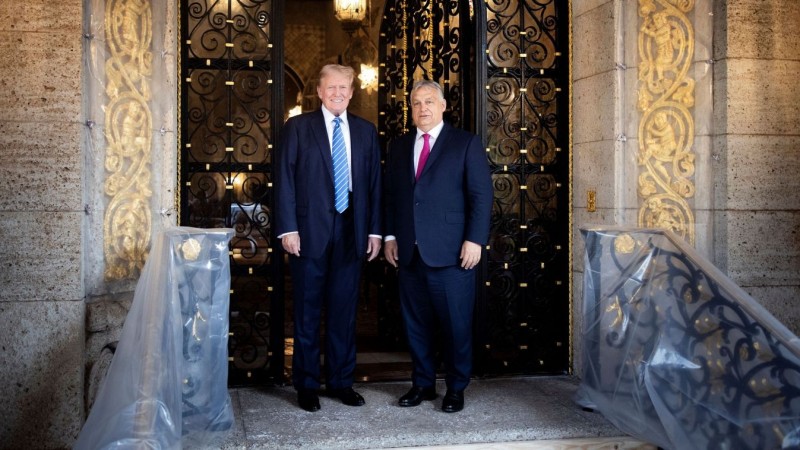 Orbán Viktor és Donald Trump  Forrás: Miniszterelnöki Kommunikációs Főosztály  Fotó: Fischer Zoltán