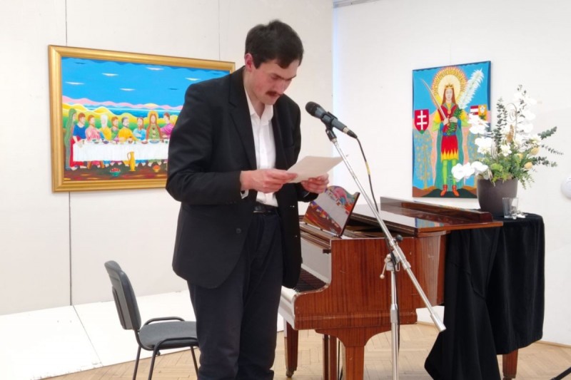 Vollein Ferenc saját munkásságáról beszélt  Fotó: Tisler Anna