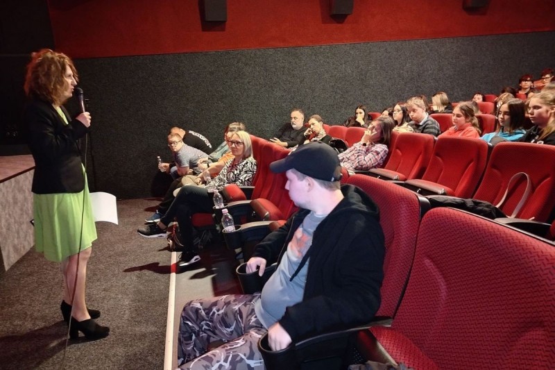 Lovas Irén vezette a film után a beszélgetést Fotó: Tisler Anna